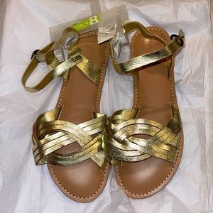 Girls gold shoes size 3